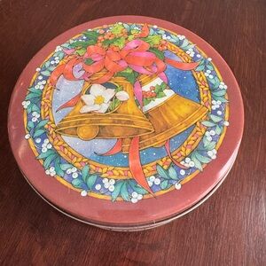 Two Vintage Christmas Tins